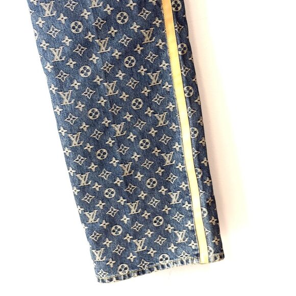 LOUIS VUITTON Monogram Denim Tailored Pants - Picture 4 of 12